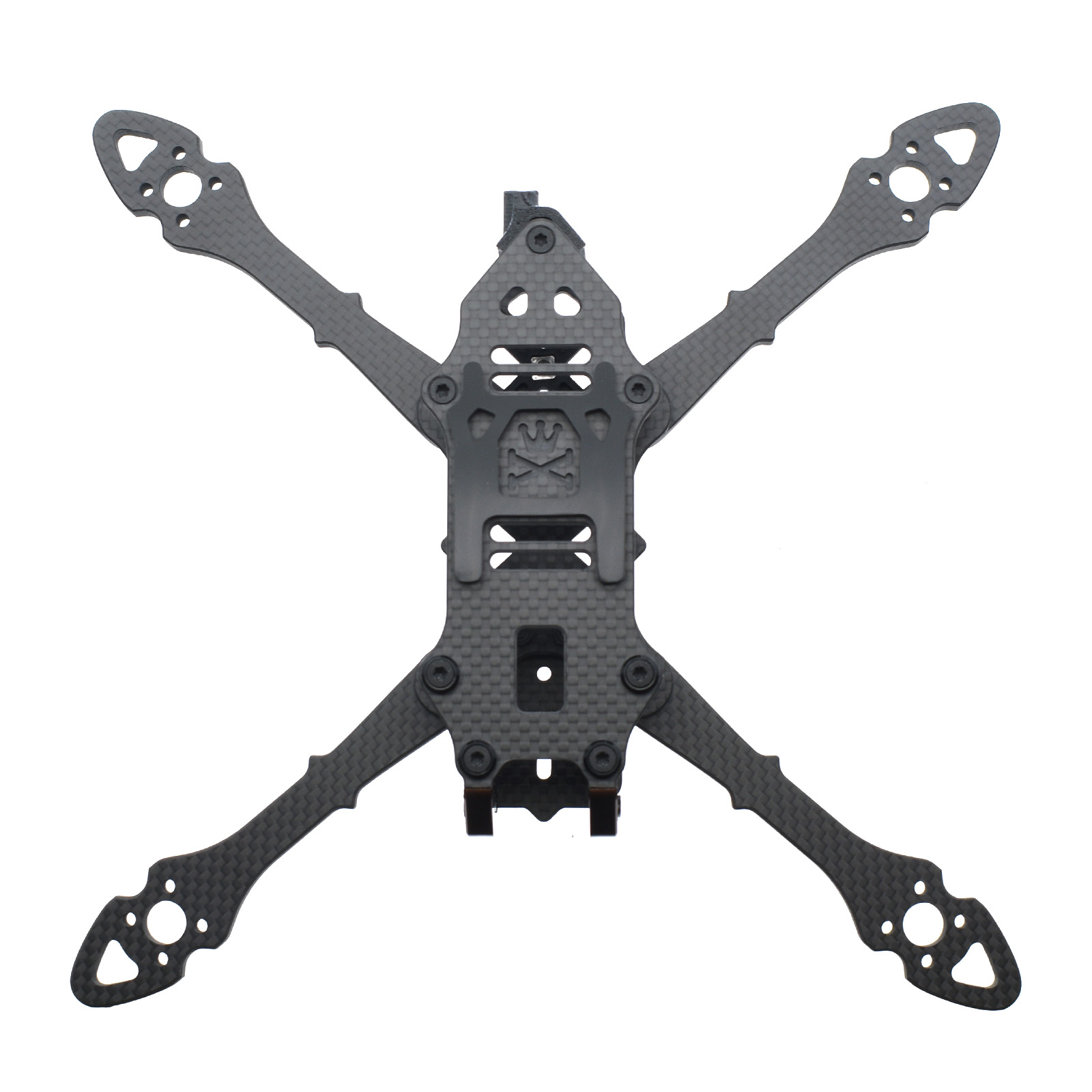Piratframes Shorty 5-inch freestyle frame featuring toilet tank battery configuration