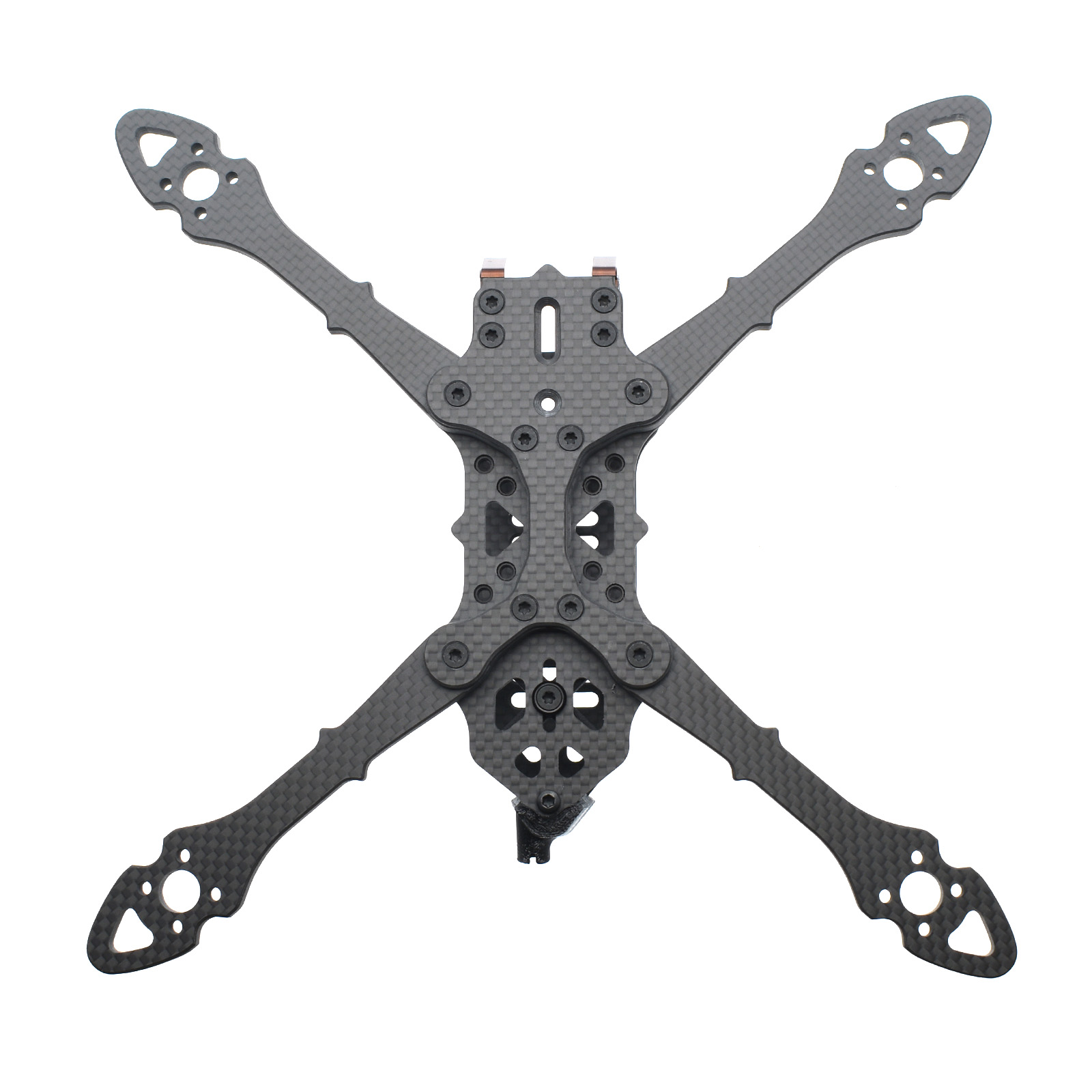 Piratframes Shorty 5-inch freestyle frame featuring toilet tank battery configuration
